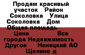 Продам красивый участок › Район ­ Соколовка › Улица ­ Соколовка › Дом ­ 18 › Общая площадь ­ 100 › Цена ­ 300 000 - Все города Недвижимость » Другое   . Ненецкий АО,Щелино д.